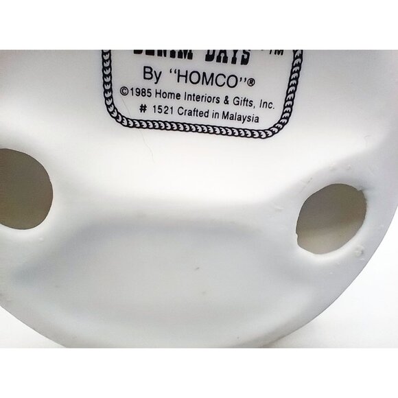 Denim Days Homco Boy Holding Rabbit Collectible 6 Inches Tall Hand Painted Farm - Picture 14 of 14